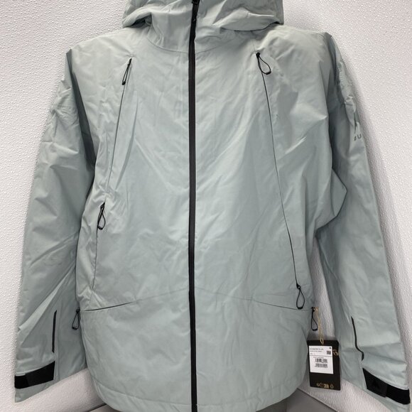NEW BURTON Winter Snow Jacket Petrol Green Blue Size L Futuretrust 2L Hooded - Picture 1 of 1